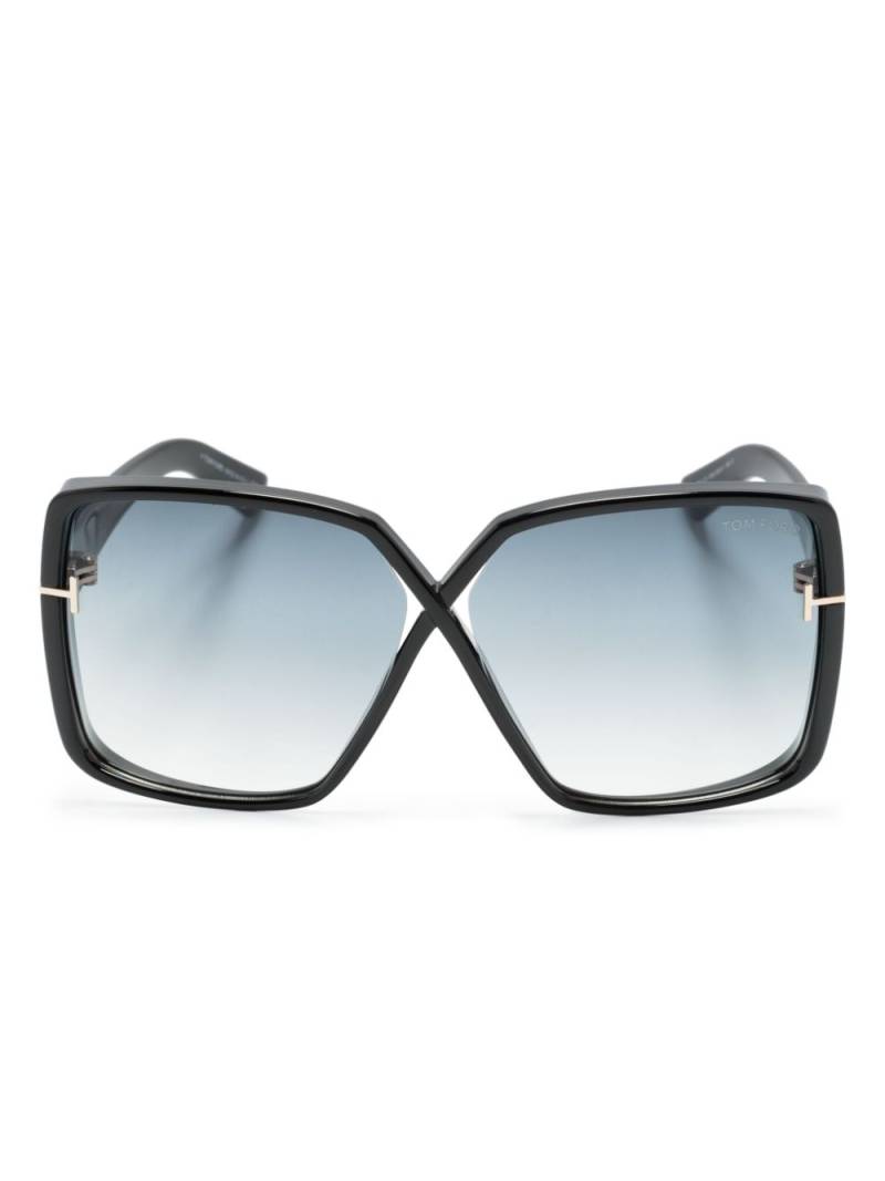 TOM FORD Eyewear TF1117 Yvonne Sunglasses - Black von TOM FORD Eyewear