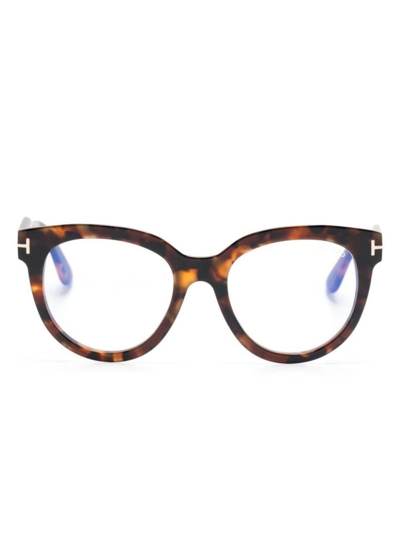 TOM FORD Eyewear butterfly-frame glasses - Brown von TOM FORD Eyewear