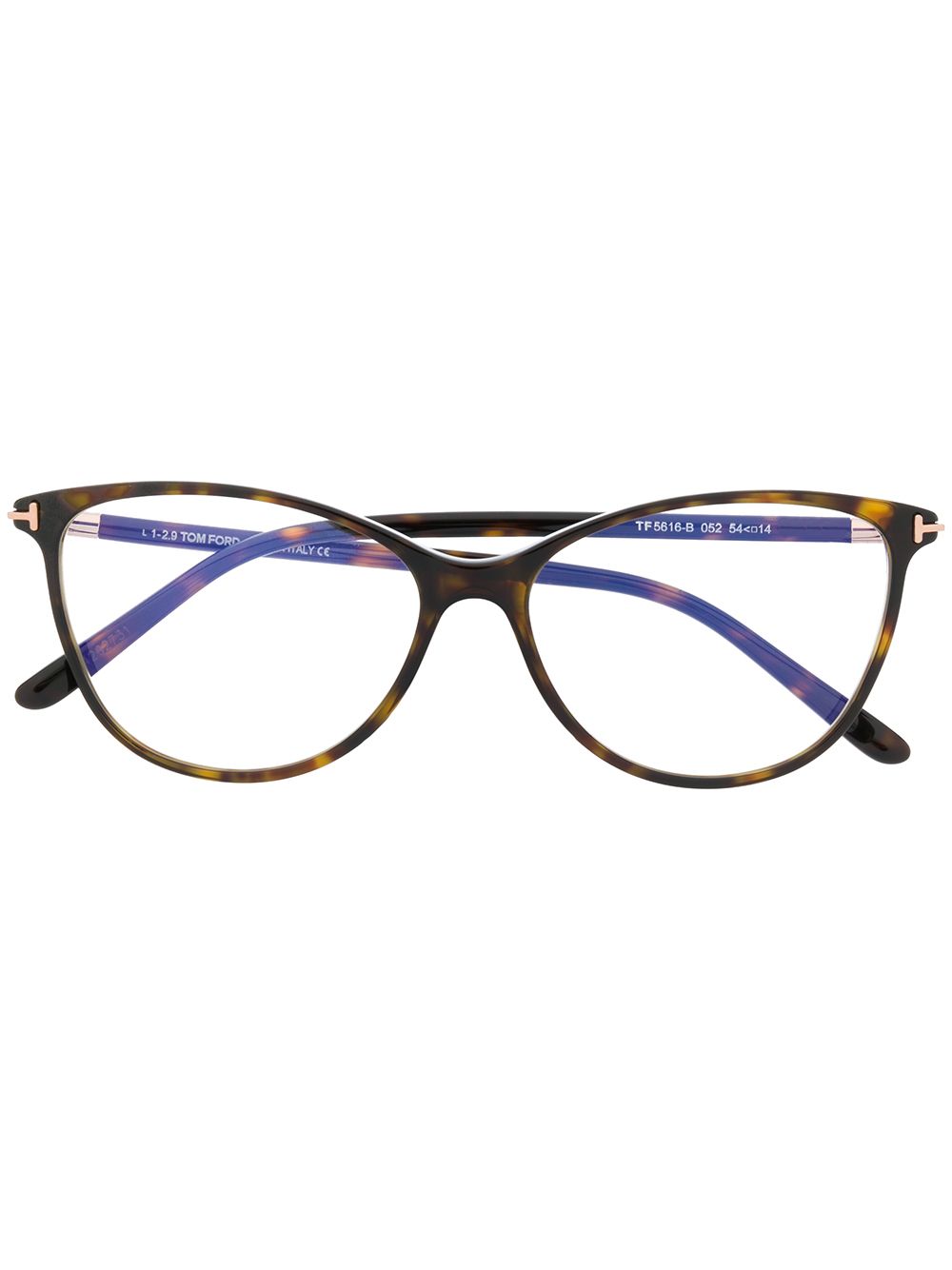 TOM FORD Eyewear cat-eye frame glasses - Brown von TOM FORD Eyewear