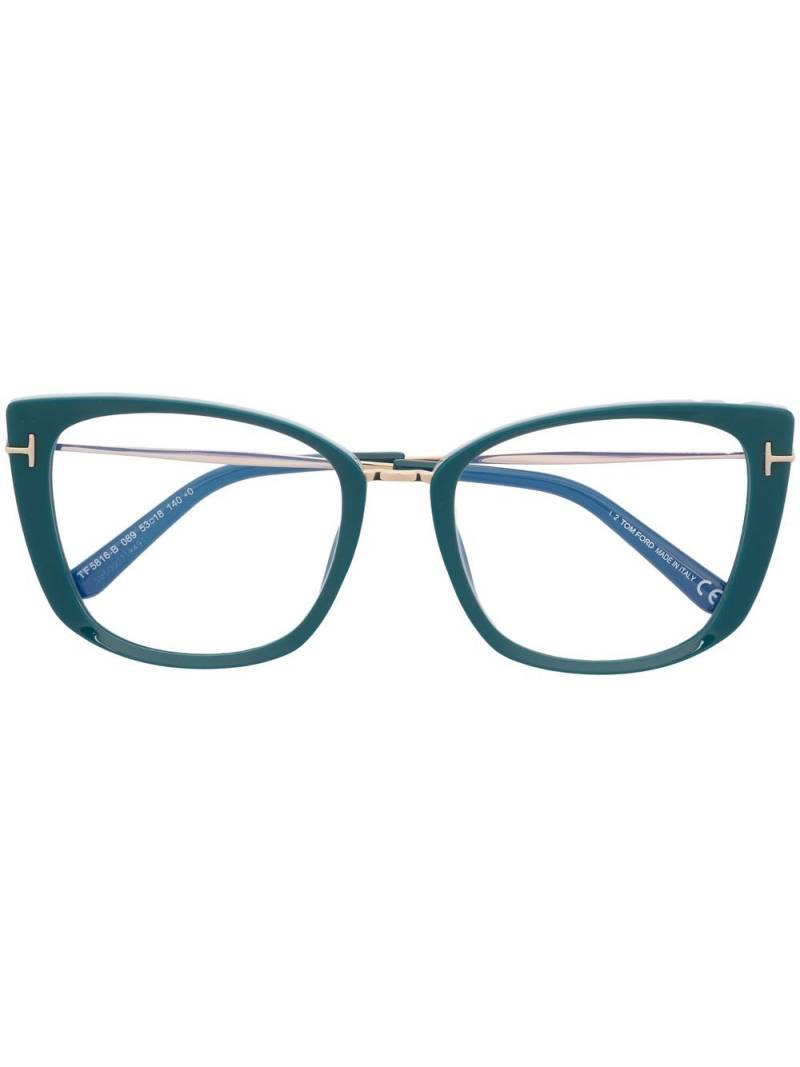 TOM FORD Eyewear cat-eye frame optical glasses - Blue von TOM FORD Eyewear