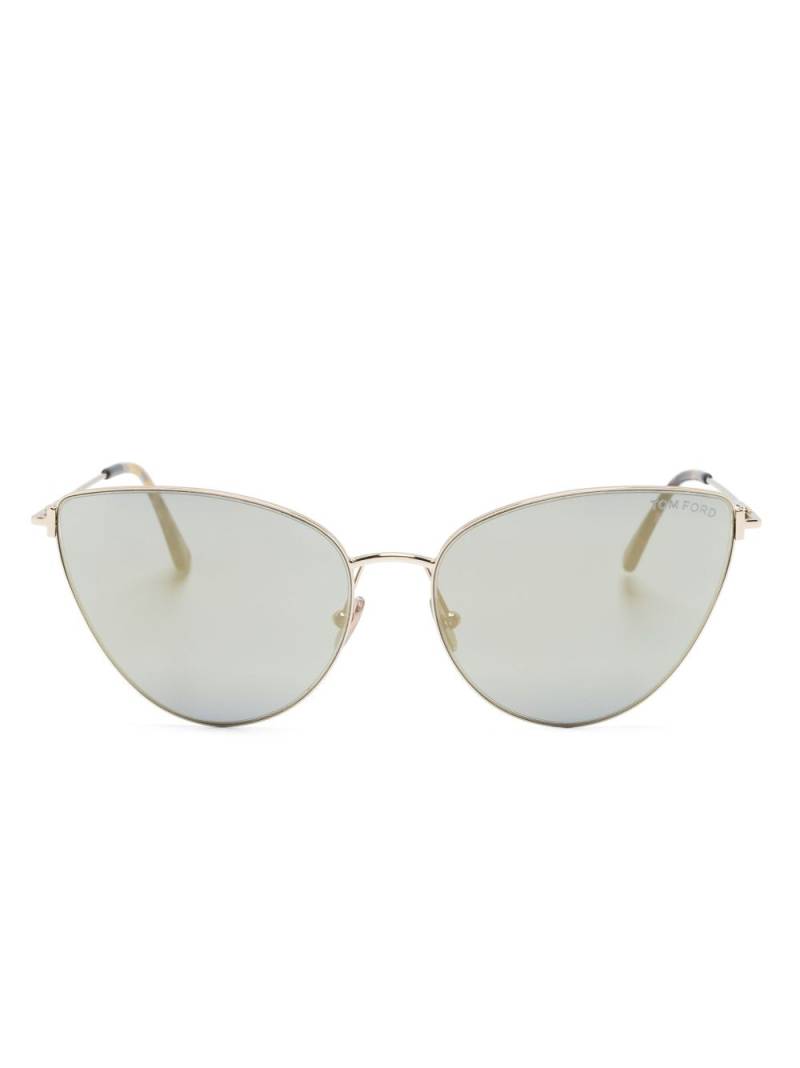 TOM FORD Eyewear cat-eye-frame straight-arms sunglasses - Gold von TOM FORD Eyewear