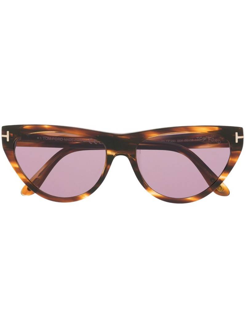 TOM FORD Eyewear cat-eye frame sunglasses - Brown von TOM FORD Eyewear