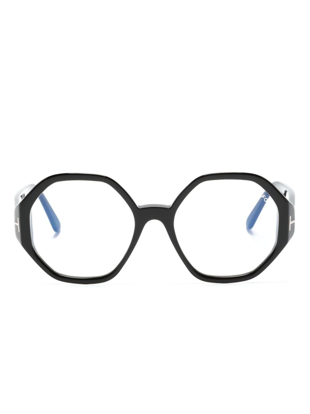 TOM FORD Eyewear geometric-frame glasses - Black von TOM FORD Eyewear