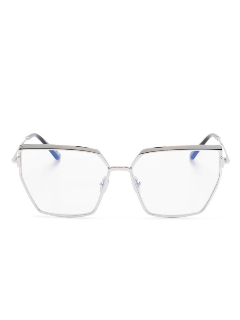 TOM FORD Eyewear geometric-frame glasses - Silver von TOM FORD Eyewear