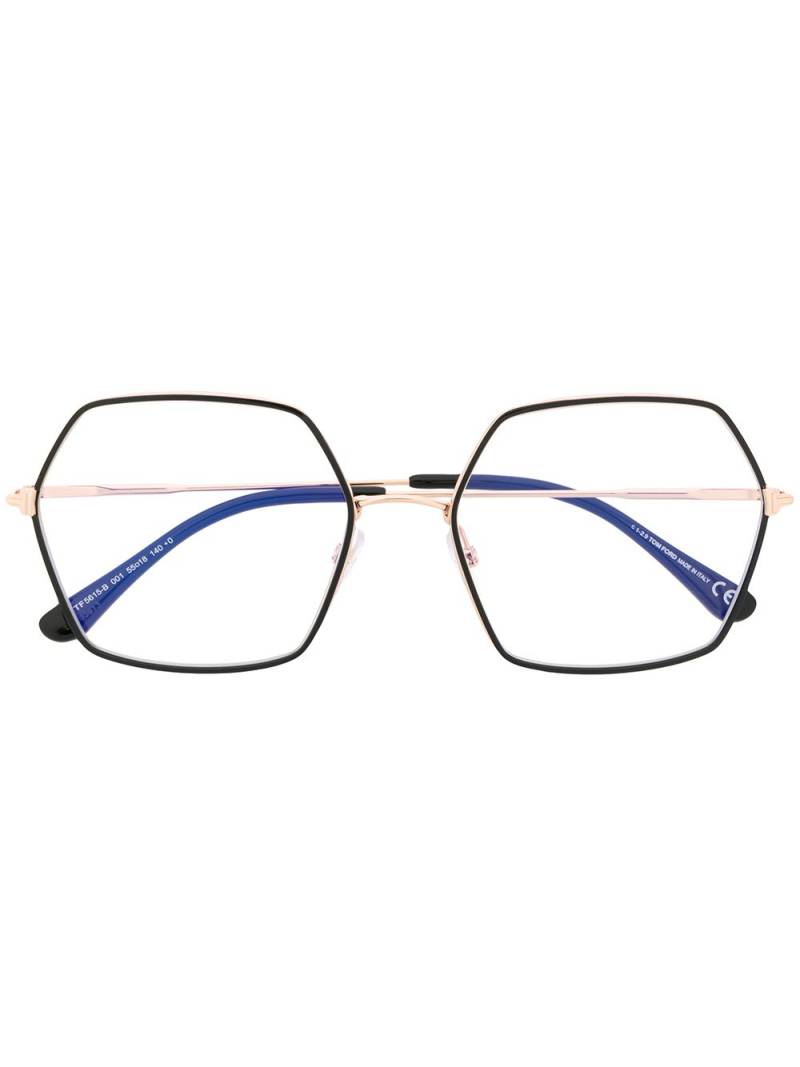 TOM FORD Eyewear geometric shaped glasses - Metallic von TOM FORD Eyewear