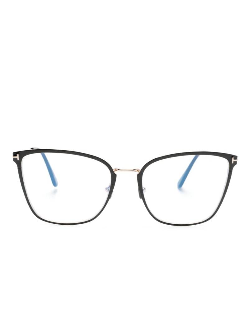 TOM FORD Eyewear metal cat eye-frame glasses - Black von TOM FORD Eyewear