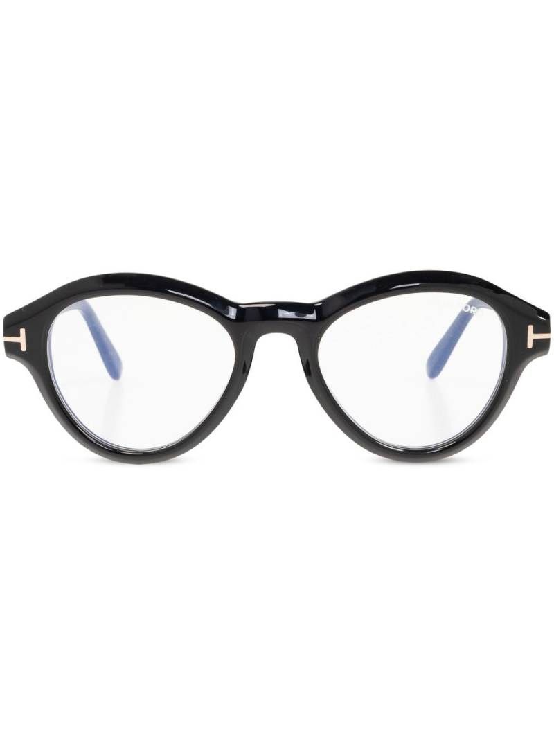 TOM FORD Eyewear oval-frame sunglasses - Black von TOM FORD Eyewear