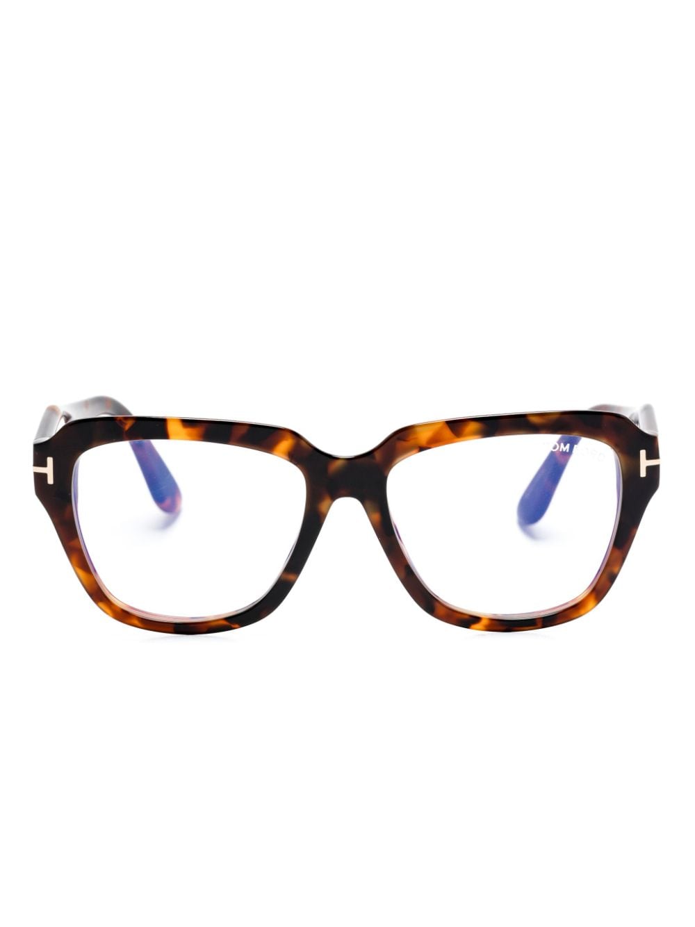 TOM FORD Eyewear oversize-frame glasses - Brown von TOM FORD Eyewear