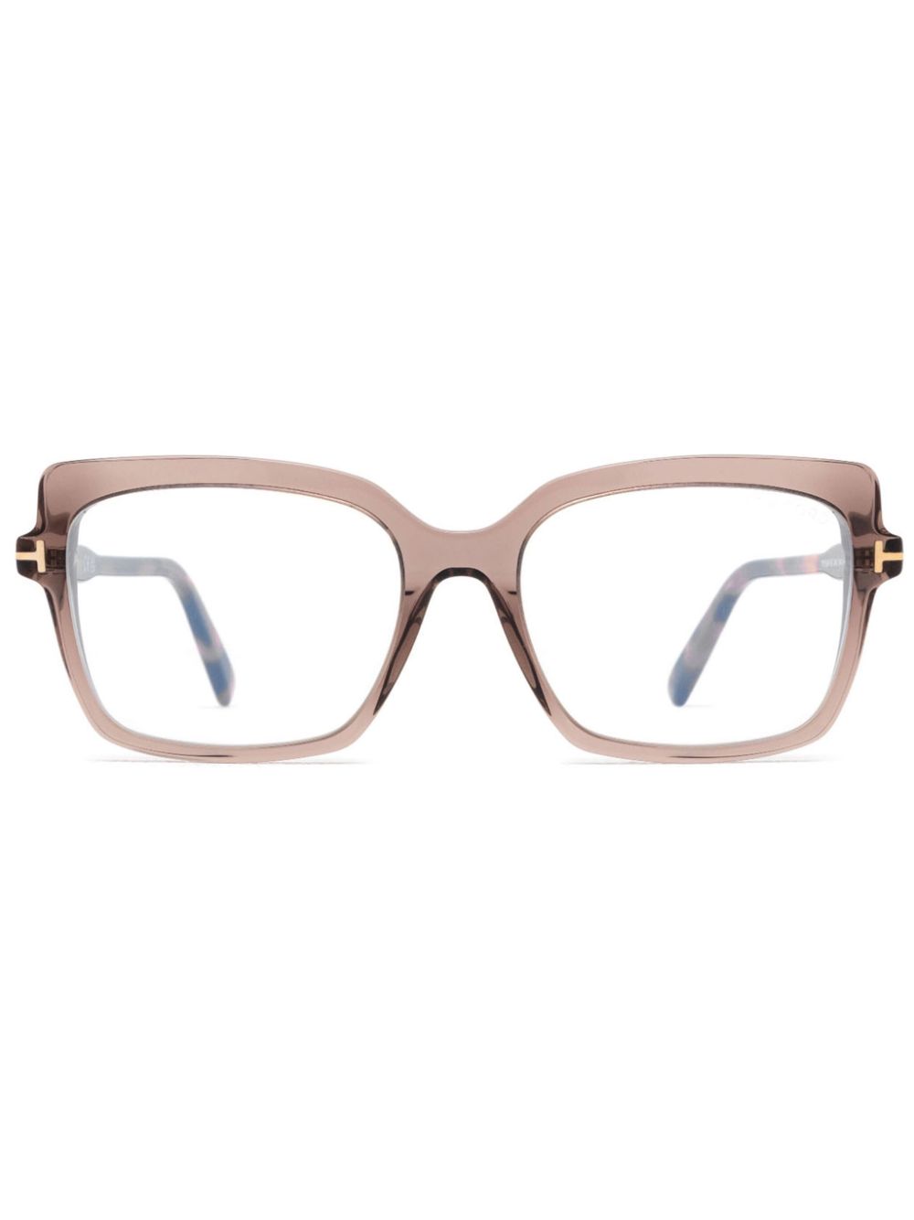 TOM FORD Eyewear oversize frame glasses - Brown von TOM FORD Eyewear