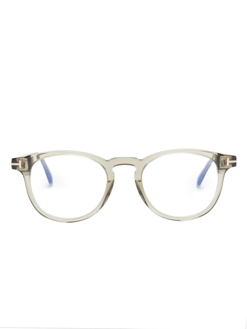 TOM FORD Eyewear pantos-frame clear glasses - Neutrals von TOM FORD Eyewear