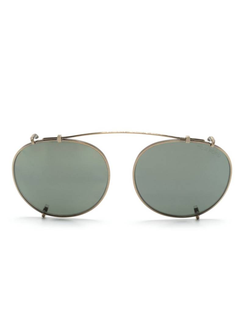 TOM FORD Eyewear pilot-frame clip-on sunglasses - Gold von TOM FORD Eyewear