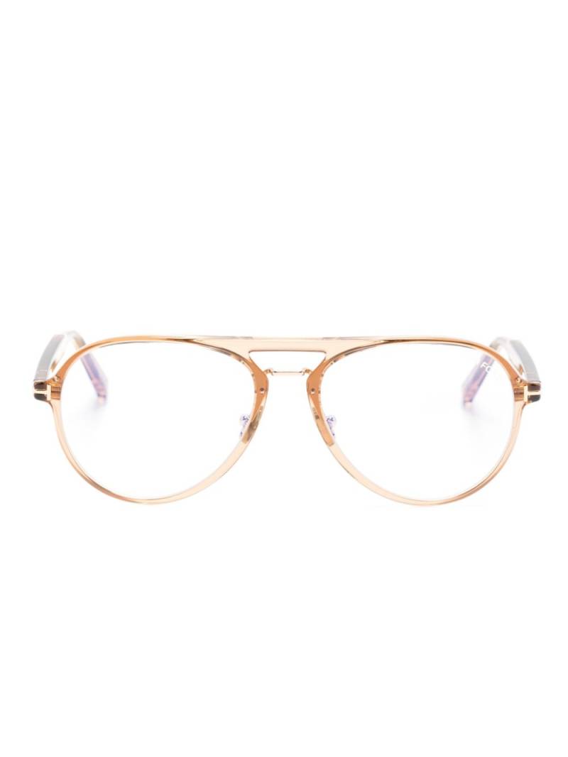 TOM FORD Eyewear pilot-frame glasses - Neutrals von TOM FORD Eyewear