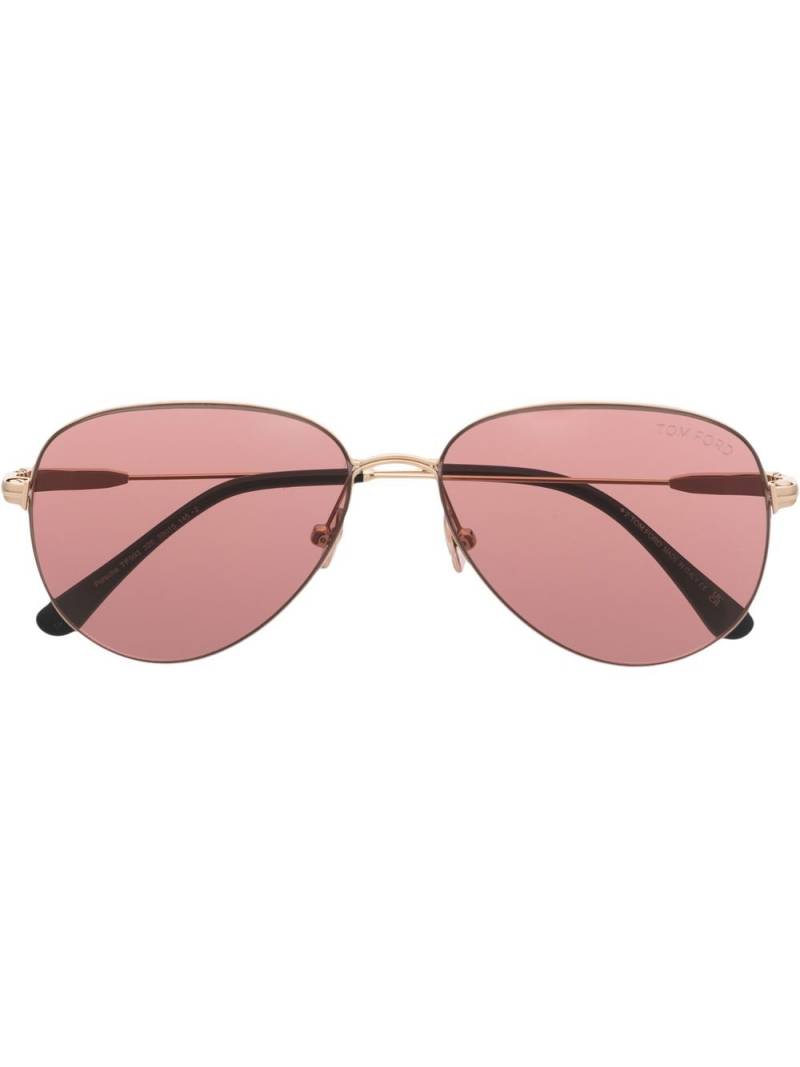 TOM FORD Eyewear pilot frame sunglasses - Gold von TOM FORD Eyewear