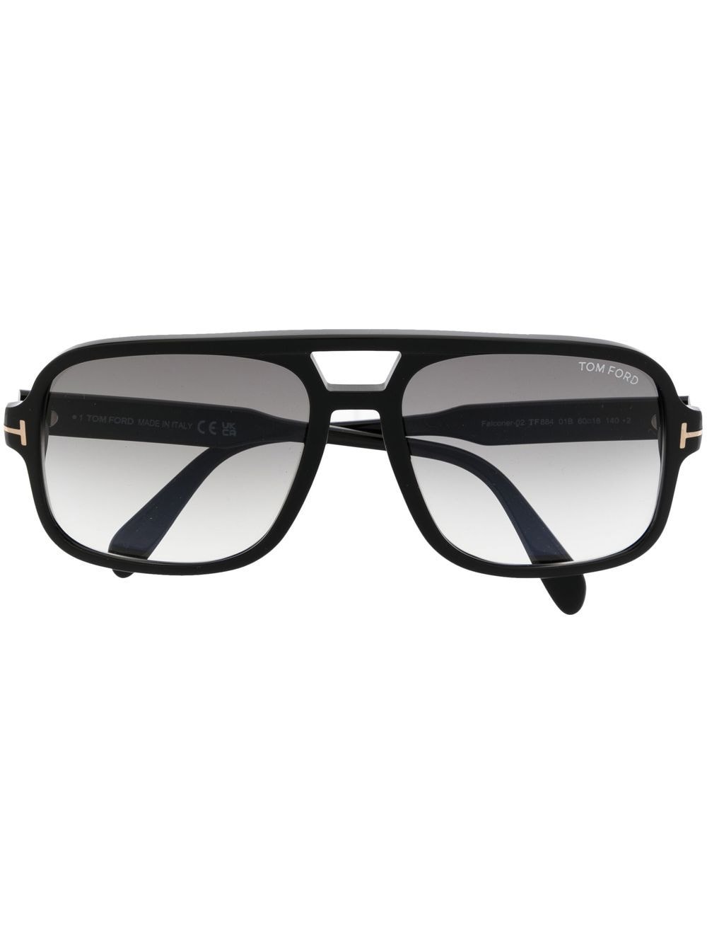 TOM FORD Eyewear pilot-frame tinted sunglasses - Black von TOM FORD Eyewear