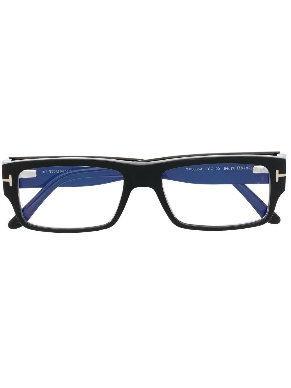 TOM FORD Eyewear rectangle-frame glasses - Black von TOM FORD Eyewear