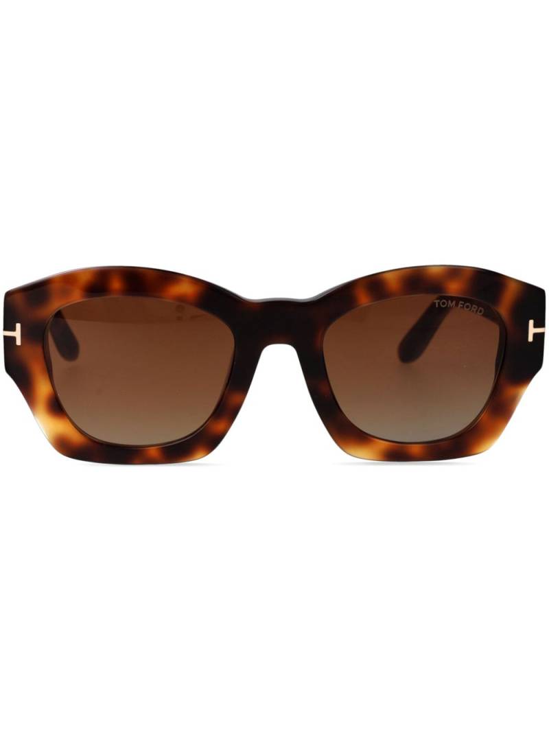 TOM FORD Eyewear rectangle-frame sunglasses - Brown von TOM FORD Eyewear