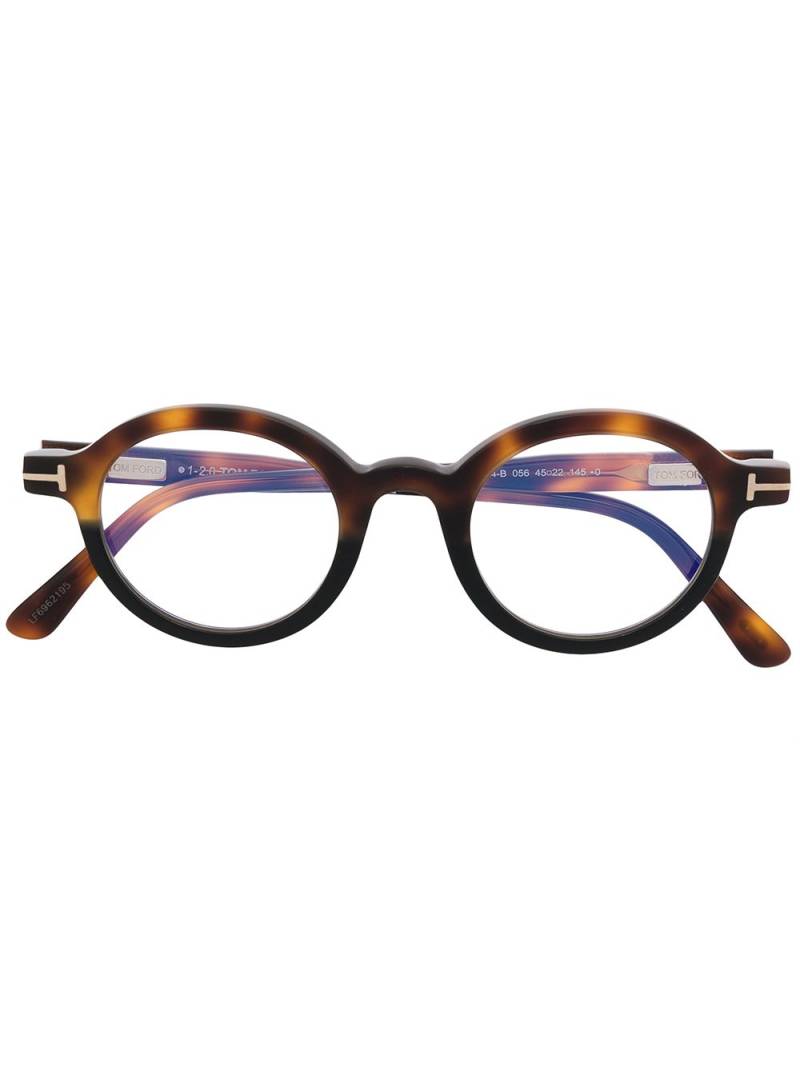 TOM FORD Eyewear round-frame glasses - Brown von TOM FORD Eyewear