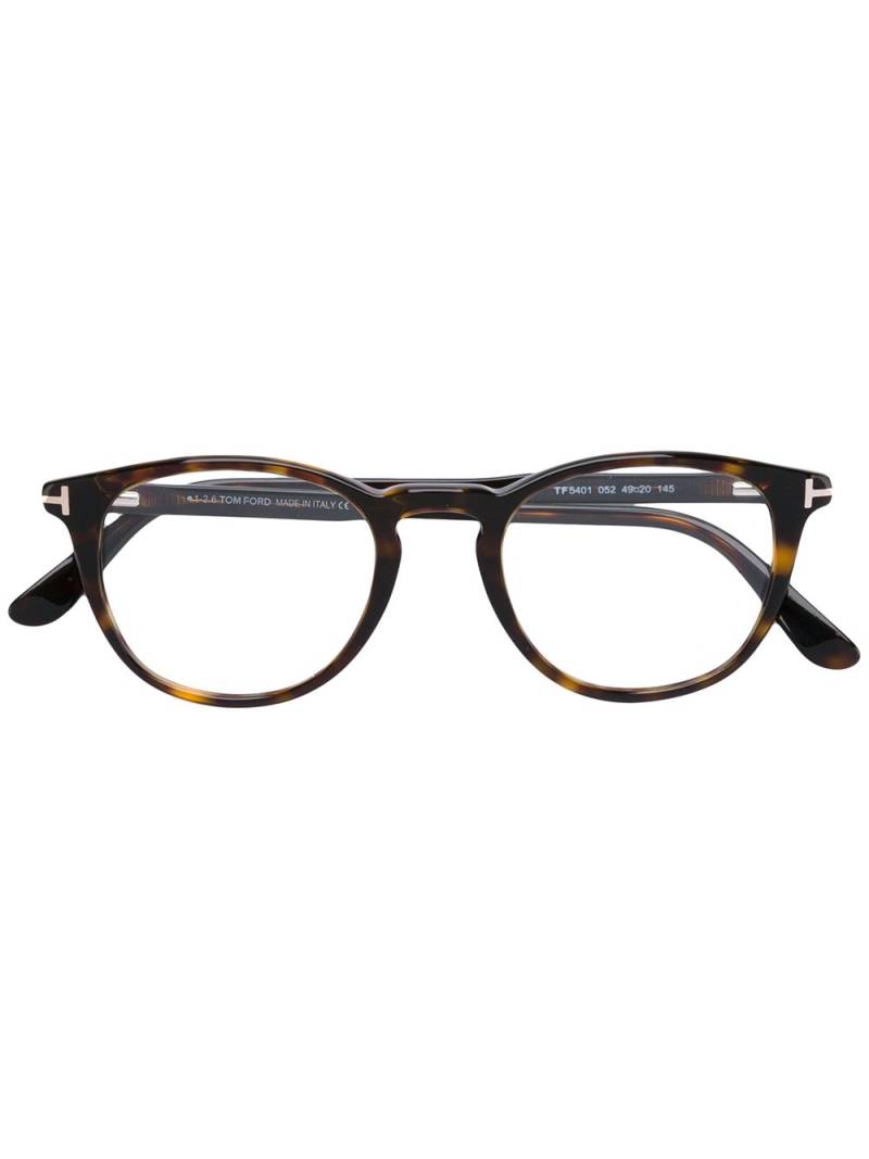 TOM FORD Eyewear round frame glasses - Brown von TOM FORD Eyewear