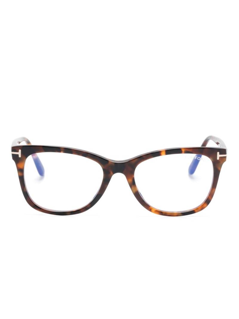 TOM FORD Eyewear round-frame glasses - Brown von TOM FORD Eyewear