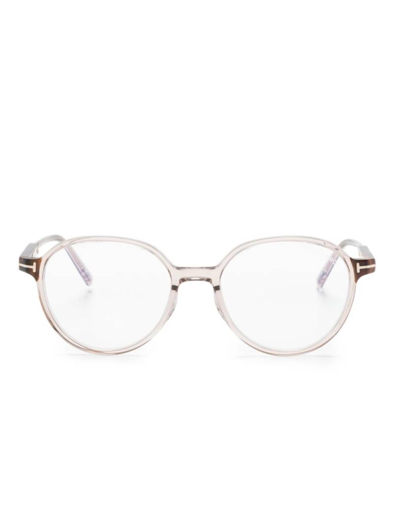 TOM FORD Eyewear round-frame transparent glasses - Pink von TOM FORD Eyewear