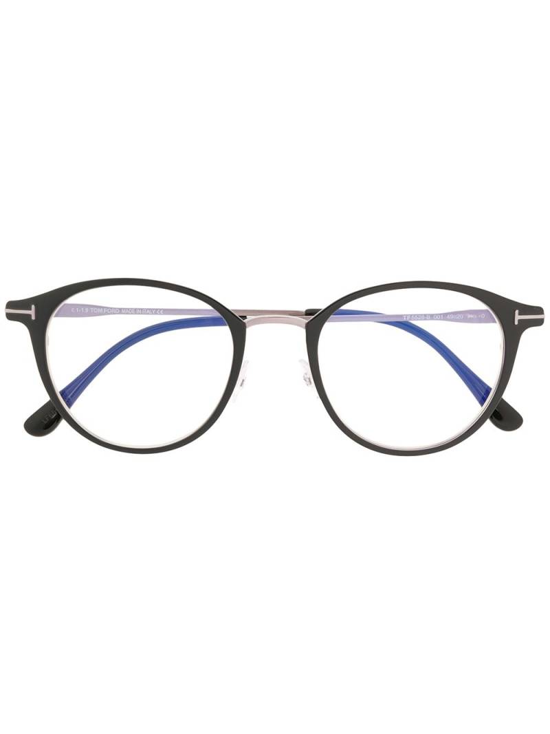 TOM FORD Eyewear round glasses - Black von TOM FORD Eyewear