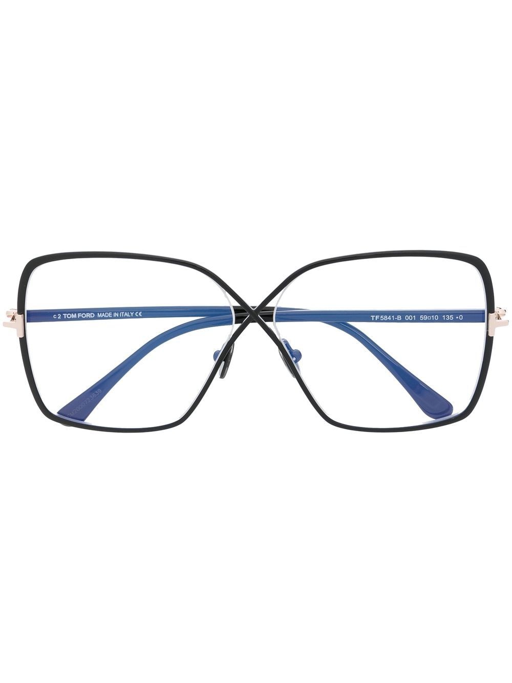 TOM FORD Eyewear square-frame glasses - Black von TOM FORD Eyewear