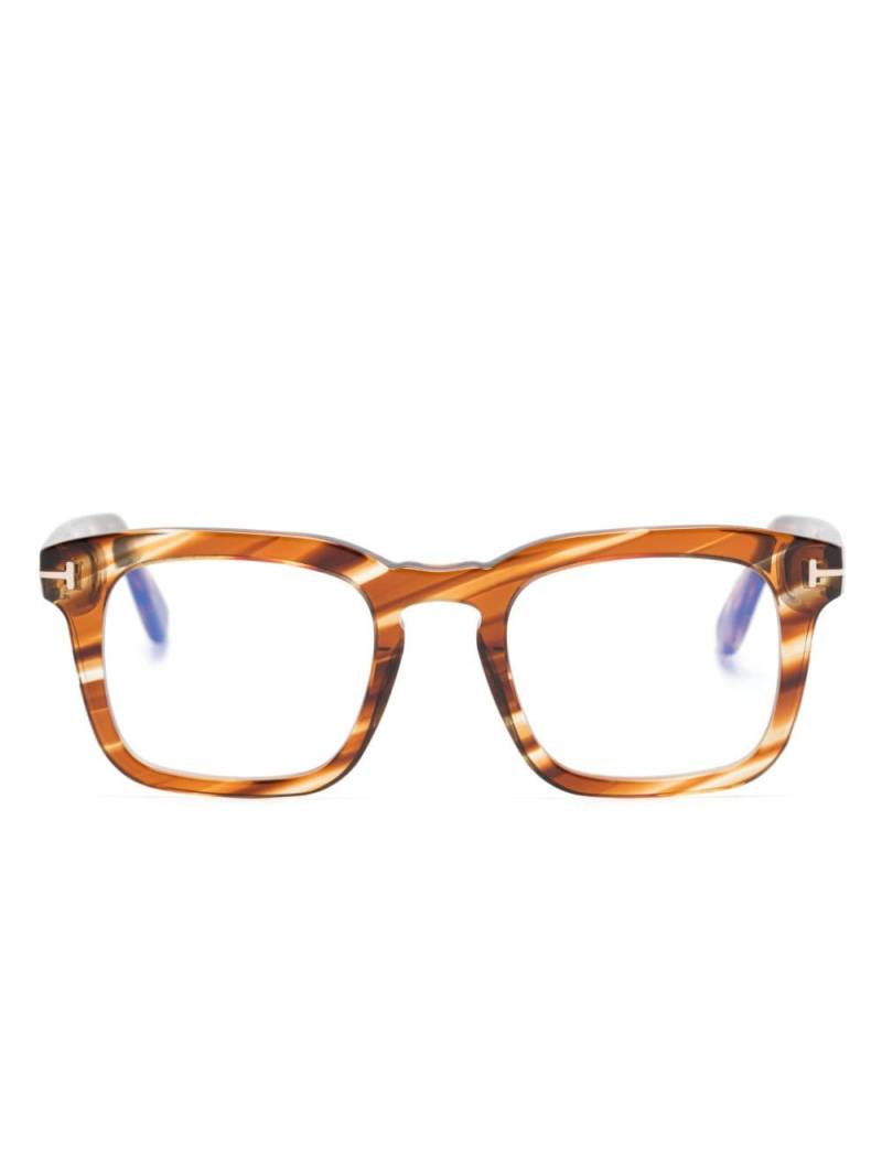 TOM FORD Eyewear square-frame glasses - Brown von TOM FORD Eyewear