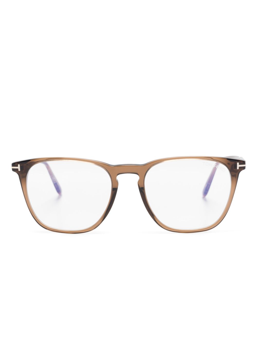 TOM FORD Eyewear square-frame glasses - Brown von TOM FORD Eyewear