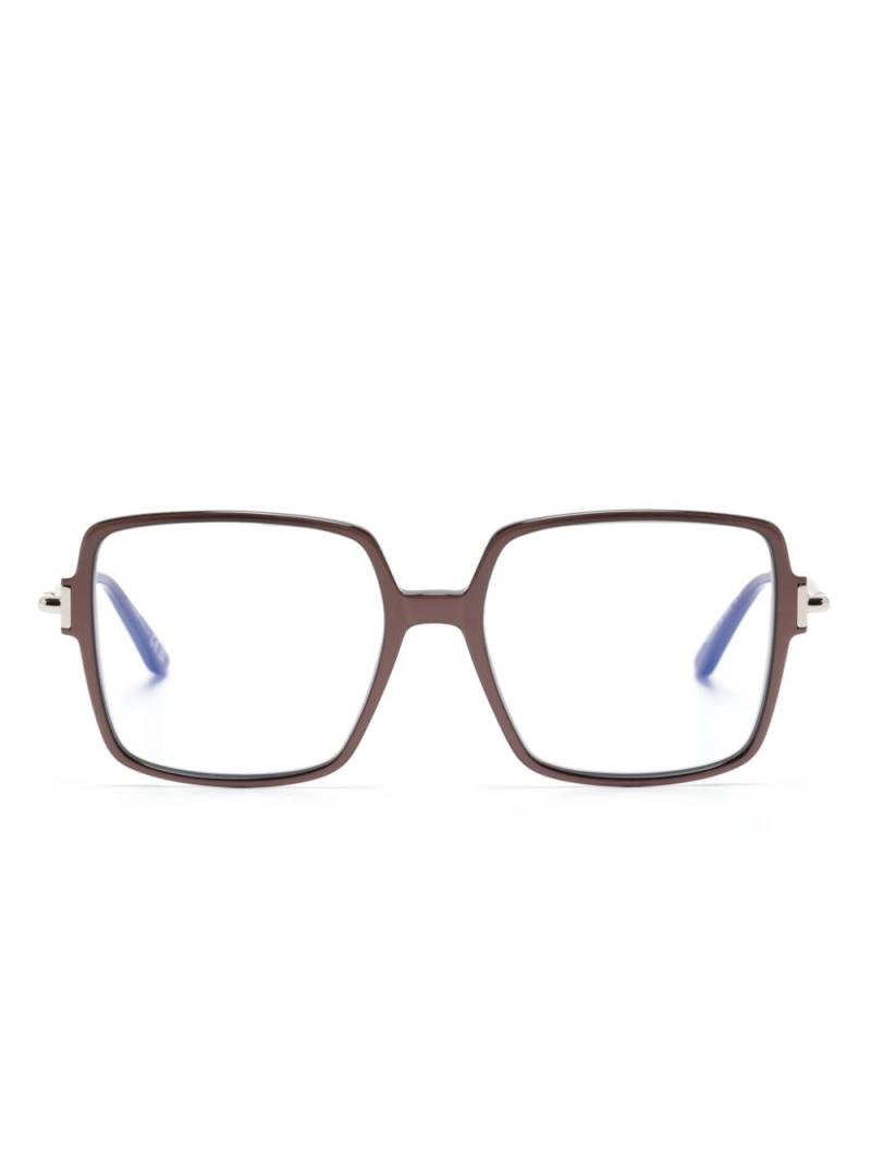 TOM FORD Eyewear square-frame glasses - Brown von TOM FORD Eyewear