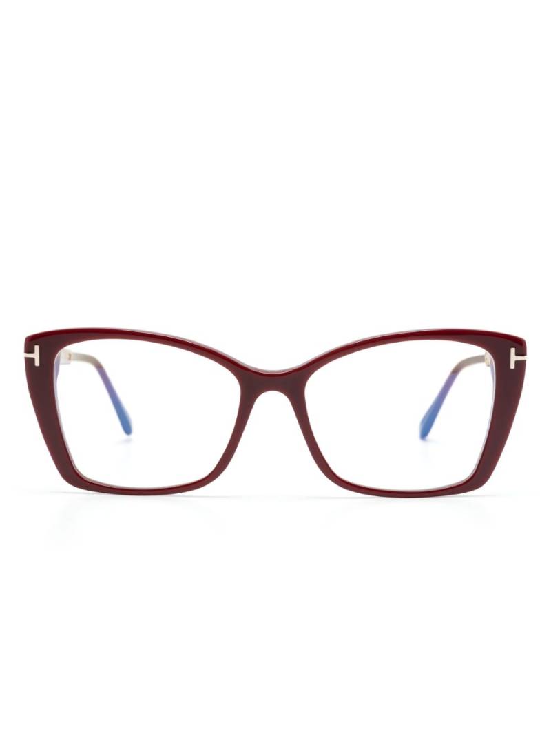 TOM FORD Eyewear square-frame optical glasses - Red von TOM FORD Eyewear