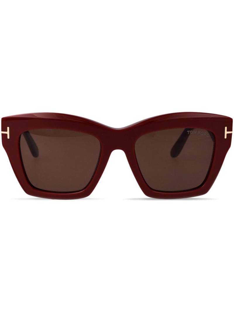 TOM FORD Eyewear square-frame sunglasses - Red von TOM FORD Eyewear