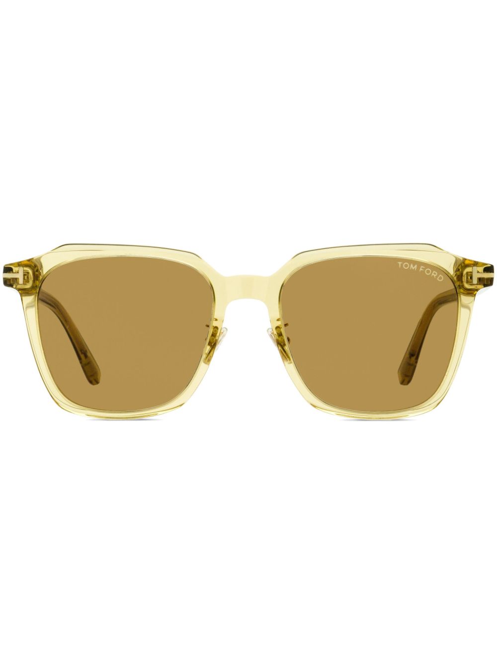 TOM FORD Eyewear square-frame tinted sunglasses - Yellow von TOM FORD Eyewear