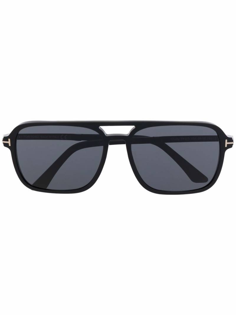 TOM FORD Eyewear tinted navigator-frame sunglasses - Black von TOM FORD Eyewear