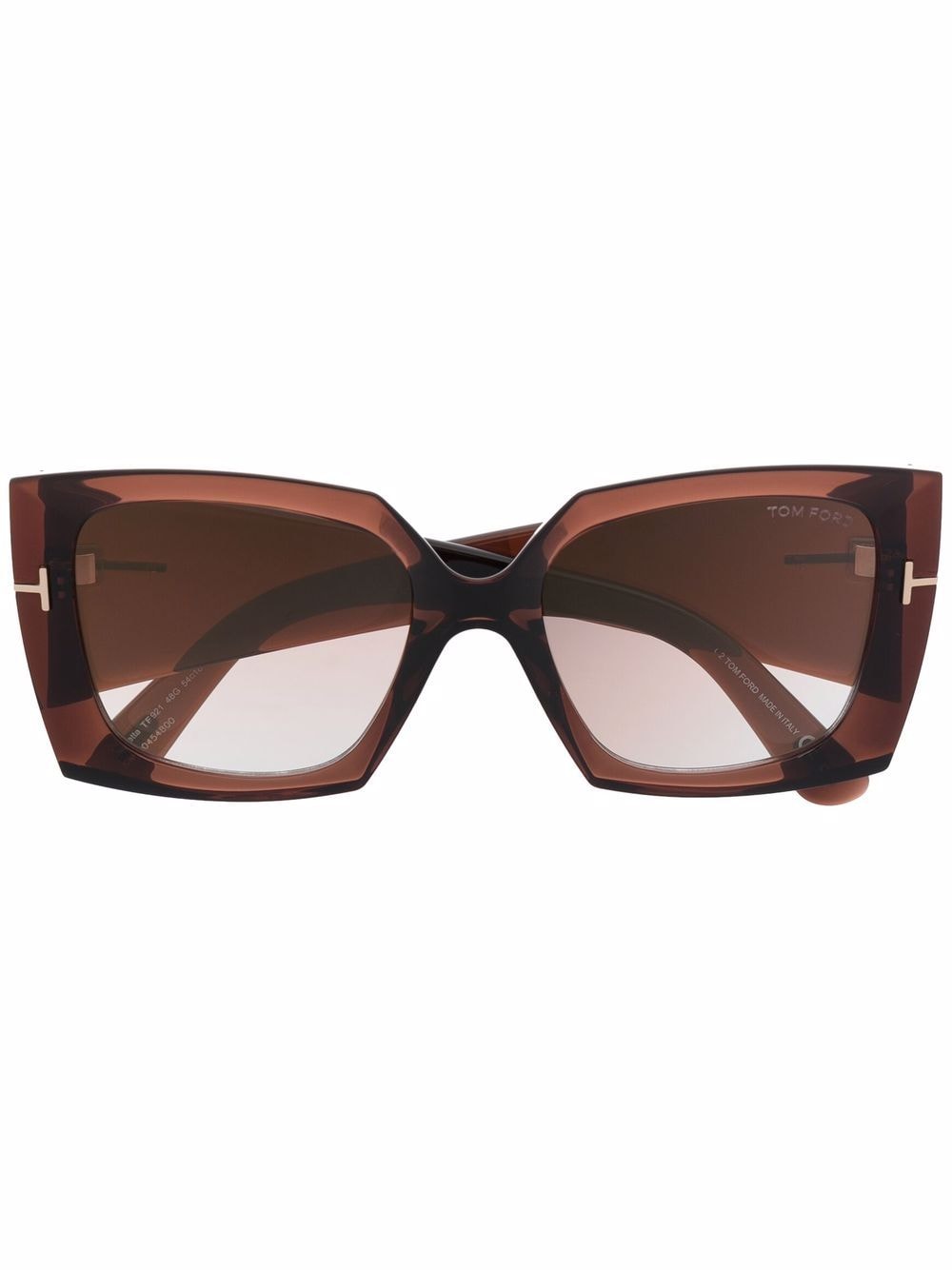 TOM FORD Eyewear tinted oversize-frame sunglasses - Brown von TOM FORD Eyewear