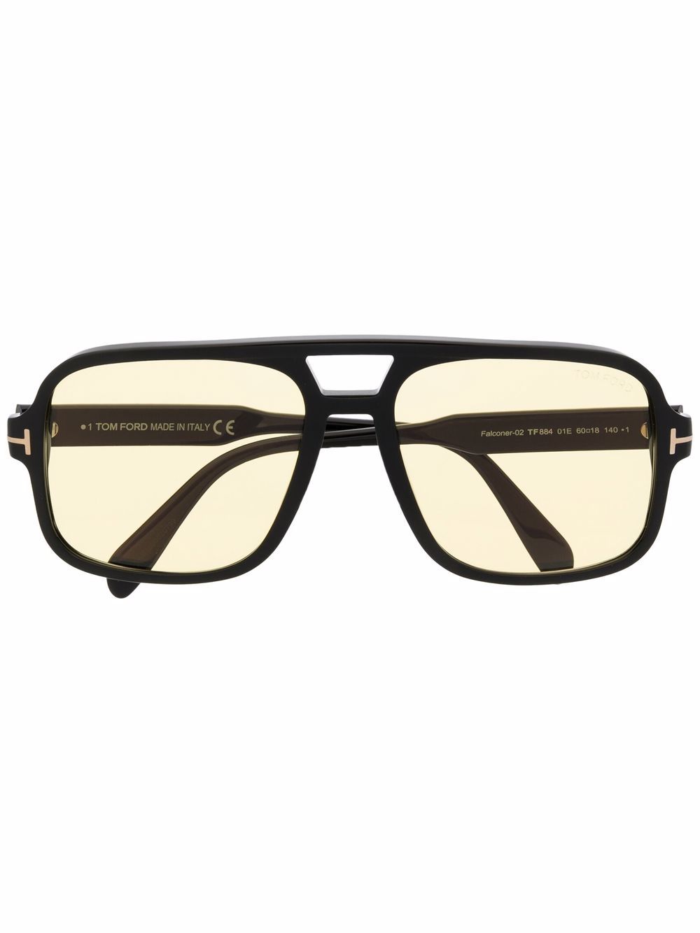 TOM FORD Eyewear tinted pilot-frame sunglasses - Black von TOM FORD Eyewear