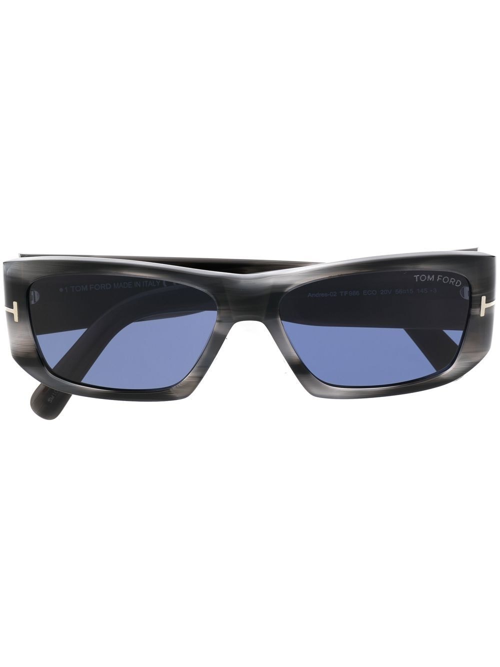 TOM FORD Eyewear tinted rectangle sunglasses - Grey von TOM FORD Eyewear