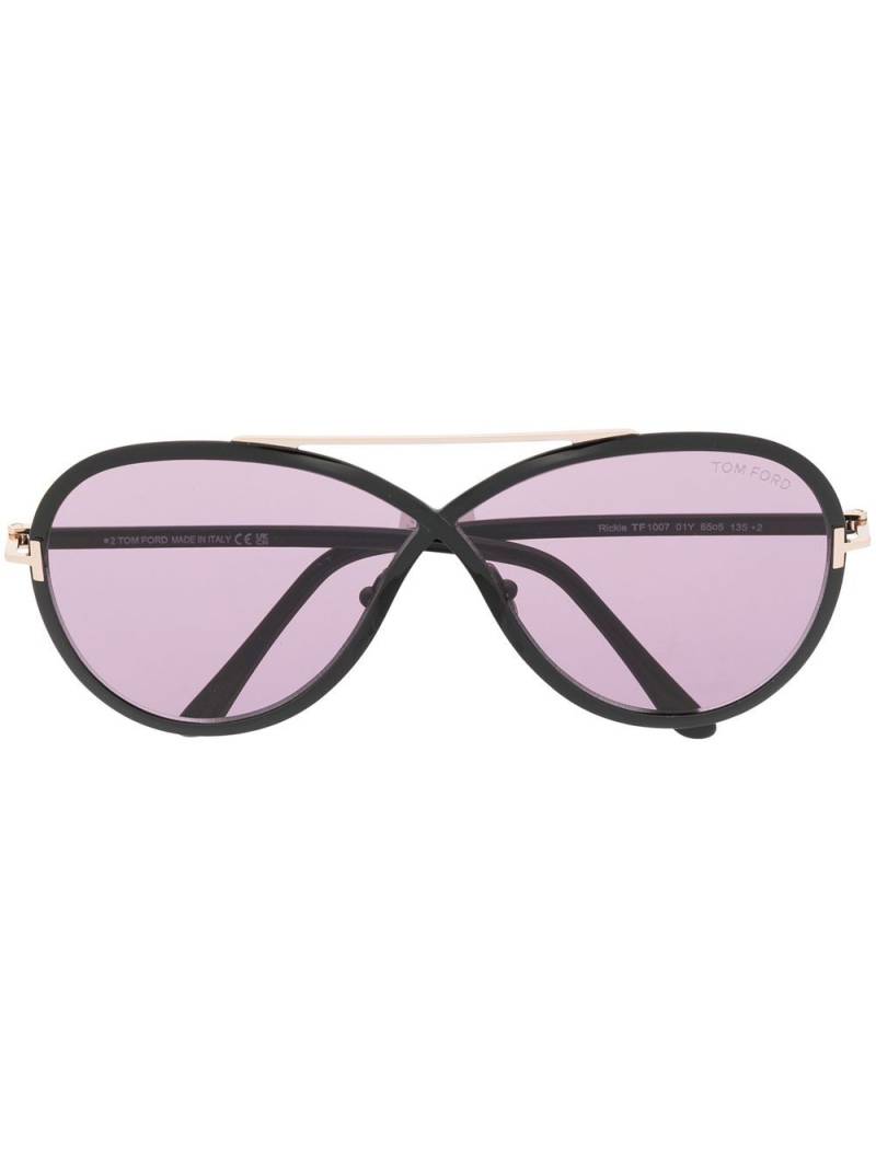 TOM FORD Eyewear top-bar sunglasses - Black von TOM FORD Eyewear