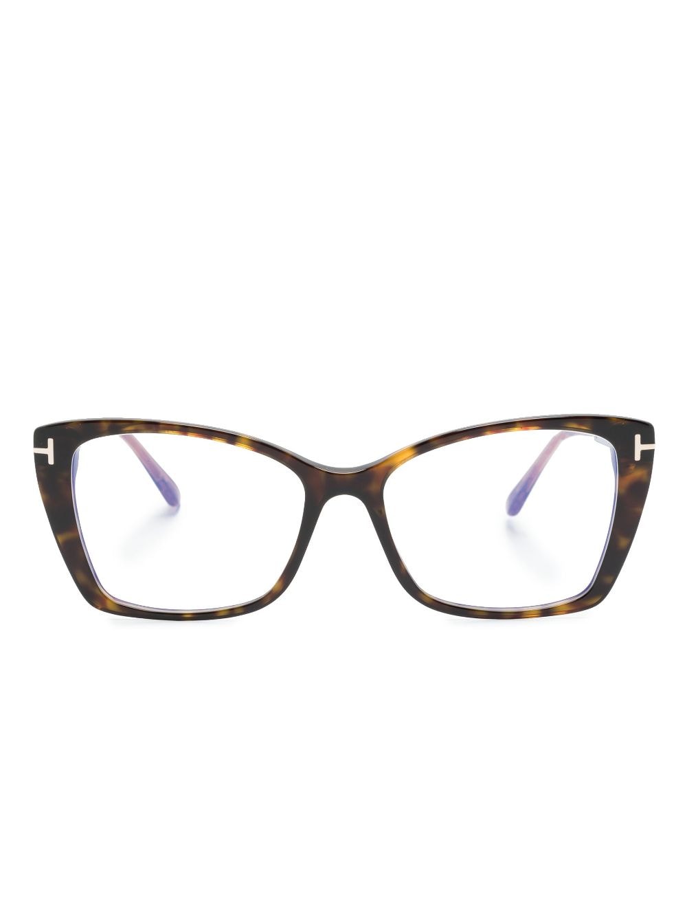 TOM FORD Eyewear tortoise-shell butterfly glasses - Brown von TOM FORD Eyewear