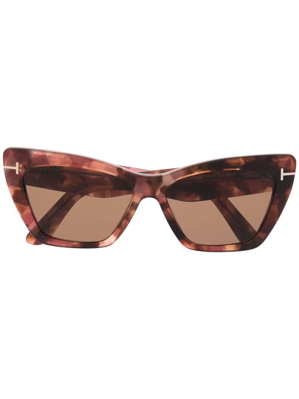 TOM FORD Eyewear tortoiseshell cat-eye frame sunglasses - Brown von TOM FORD Eyewear