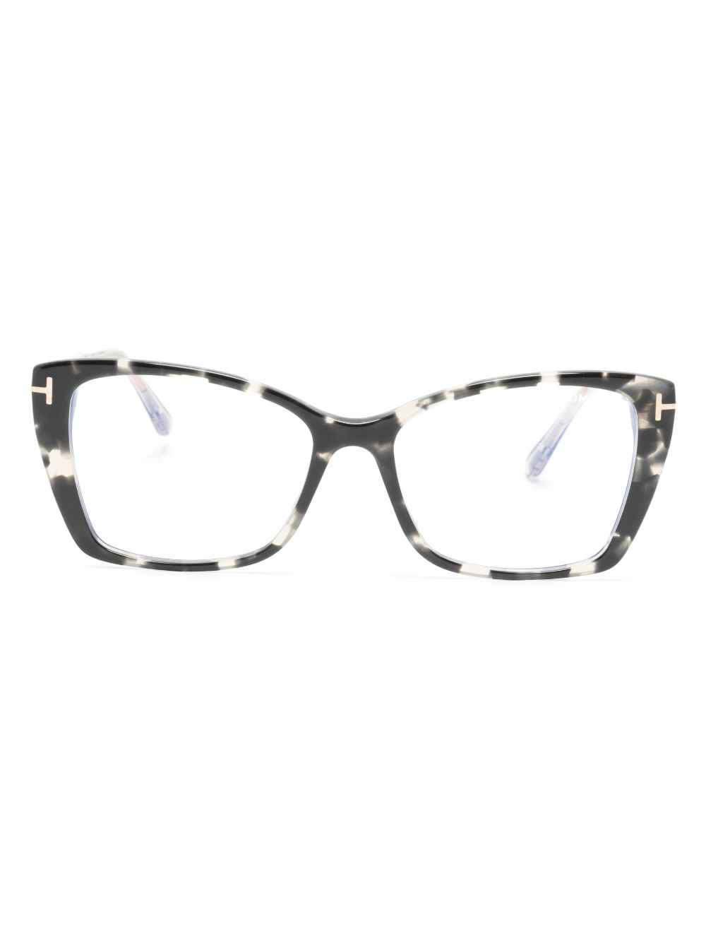 TOM FORD Eyewear tortoiseshell cat-eye glasses - Black von TOM FORD Eyewear