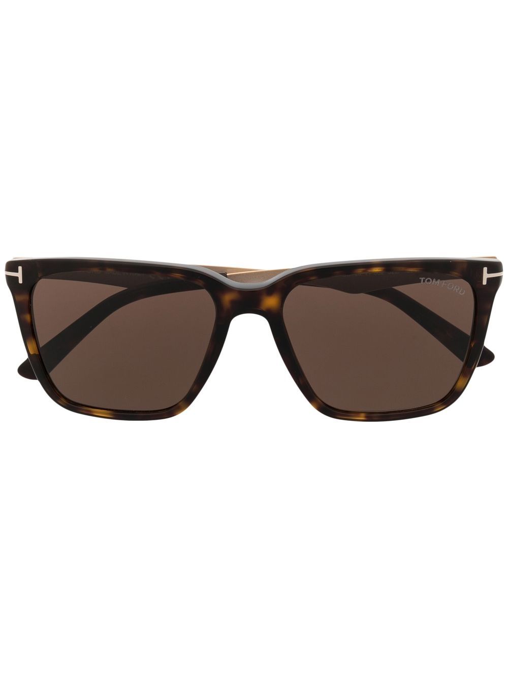 TOM FORD Eyewear tortoiseshell-effect square-frame sunglasses - Brown von TOM FORD Eyewear