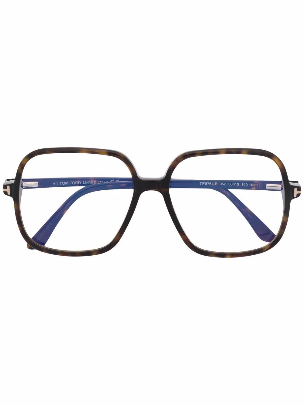 TOM FORD Eyewear tortoiseshell-effect square glasses - Brown von TOM FORD Eyewear