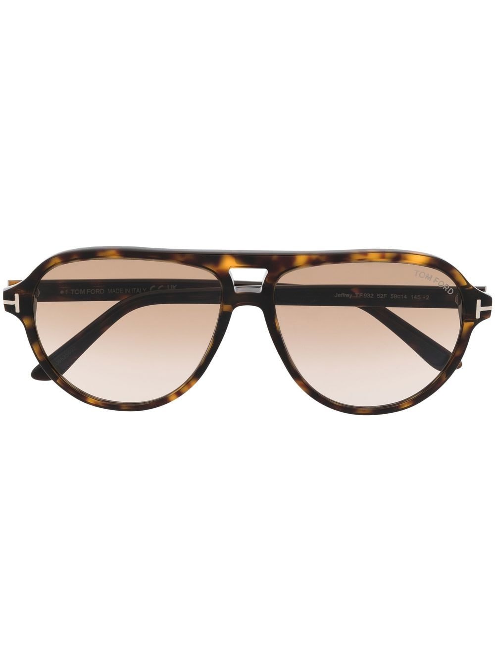 TOM FORD Eyewear tortoiseshell pilot-frame sunglasses - Brown von TOM FORD Eyewear