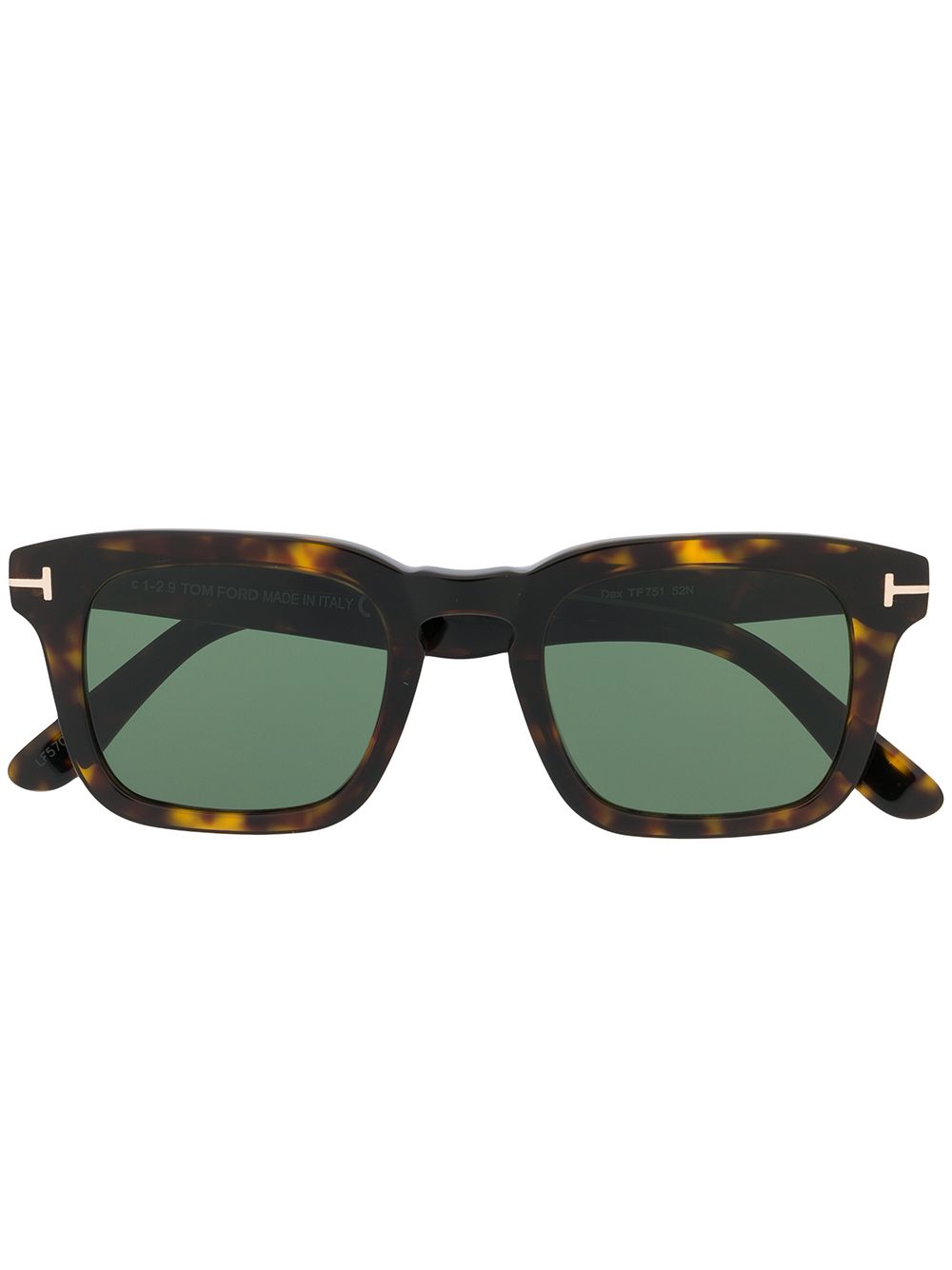 TOM FORD Eyewear tortoiseshell square-frame sunglasses - Brown von TOM FORD Eyewear