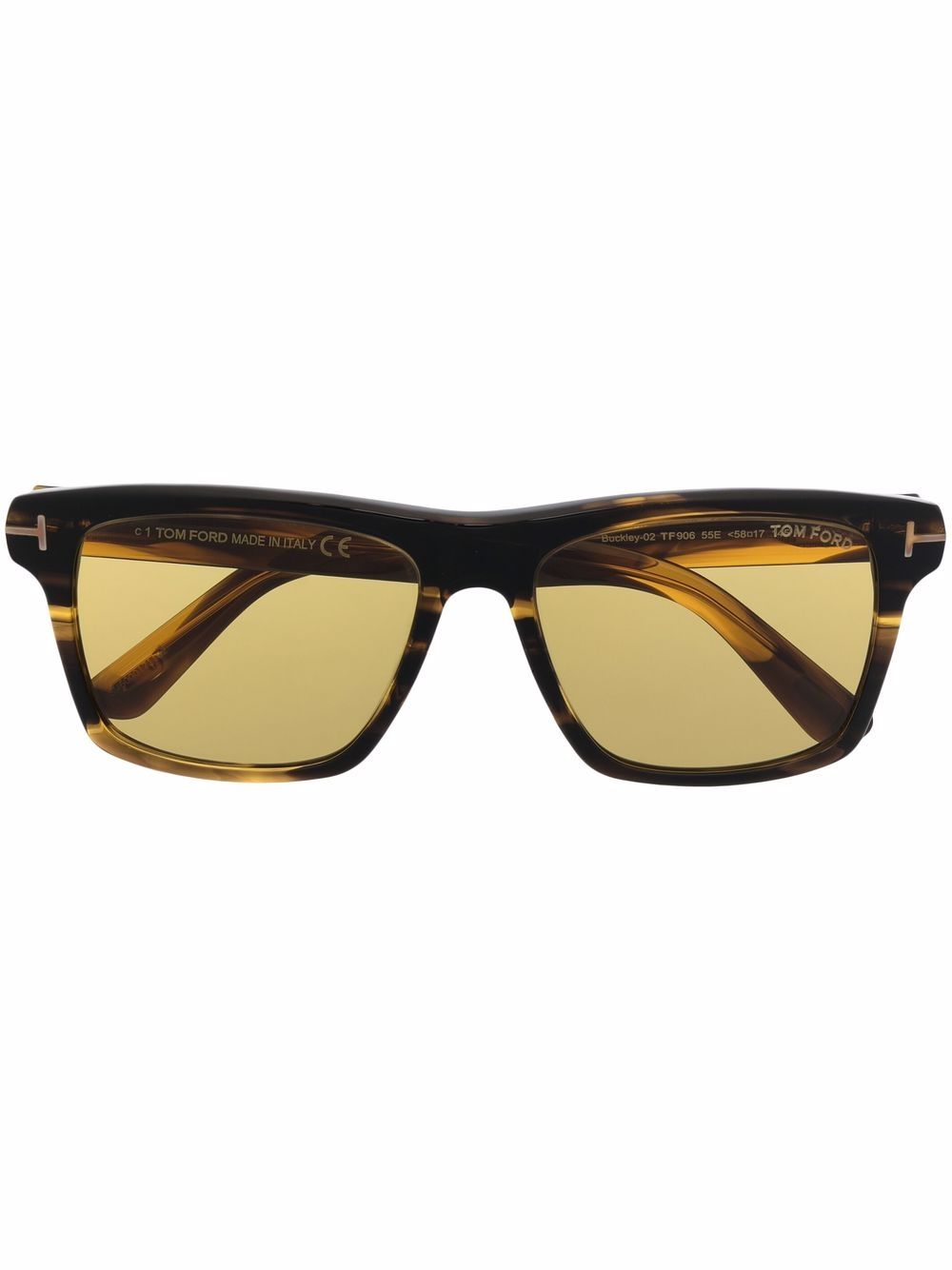 TOM FORD Eyewear tortoiseshell square-frame sunglasses - Brown von TOM FORD Eyewear