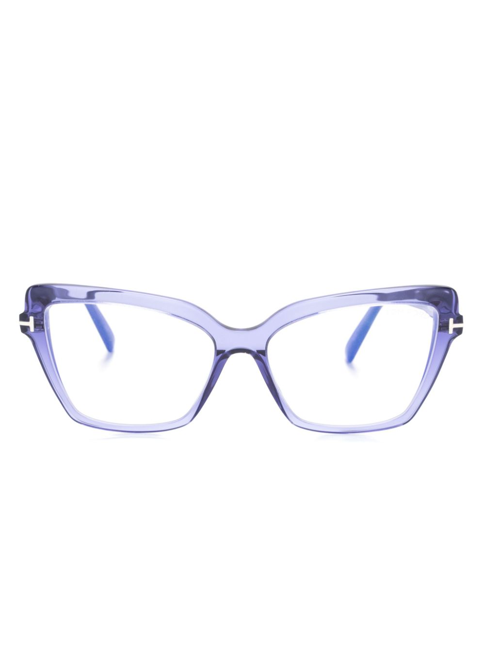 TOM FORD Eyewear transparent-frame cat-eye glasses - Purple von TOM FORD Eyewear