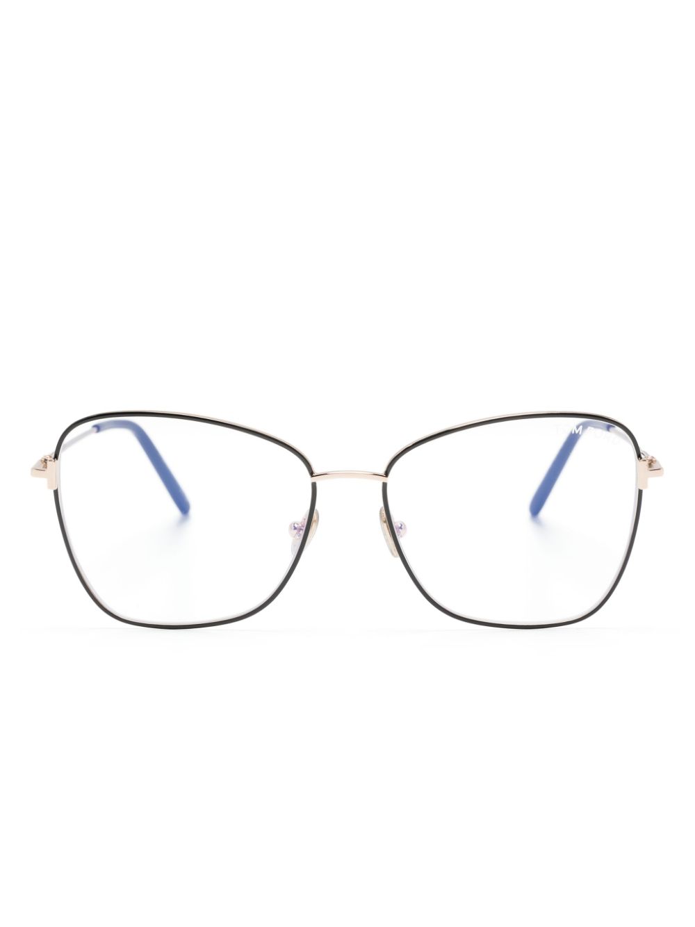 TOM FORD Eyewear two-tone butterfly-frame glasses - Gold von TOM FORD Eyewear