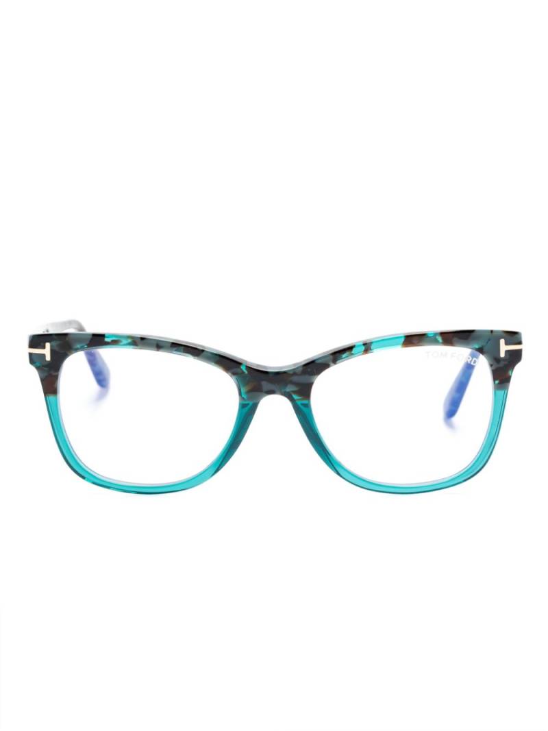 TOM FORD Eyewear wayfarer-frame glasses - Blue von TOM FORD Eyewear