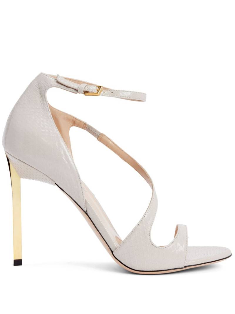 TOM FORD 110mm leather sandals - Grey von TOM FORD