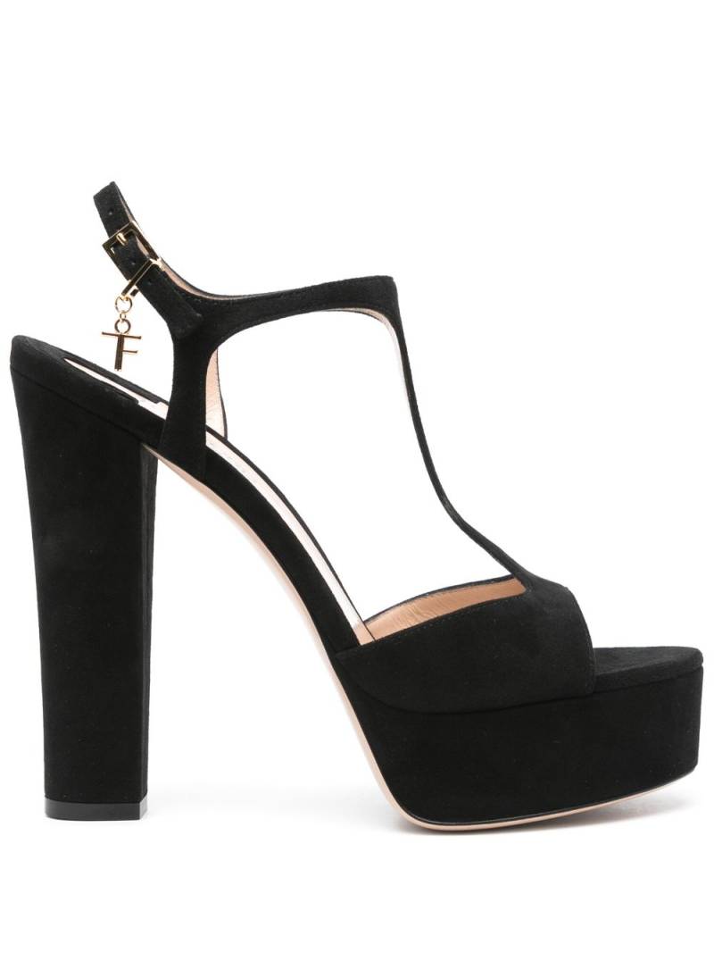 TOM FORD 145mm suede sandals - Black von TOM FORD